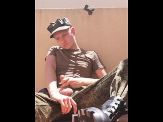 Soldier Convulsive Wanting Alfresco In The Air Military Fatigues(full Flick In The Air My Supporter Give Someone A Once-over Or Onlyfans )
